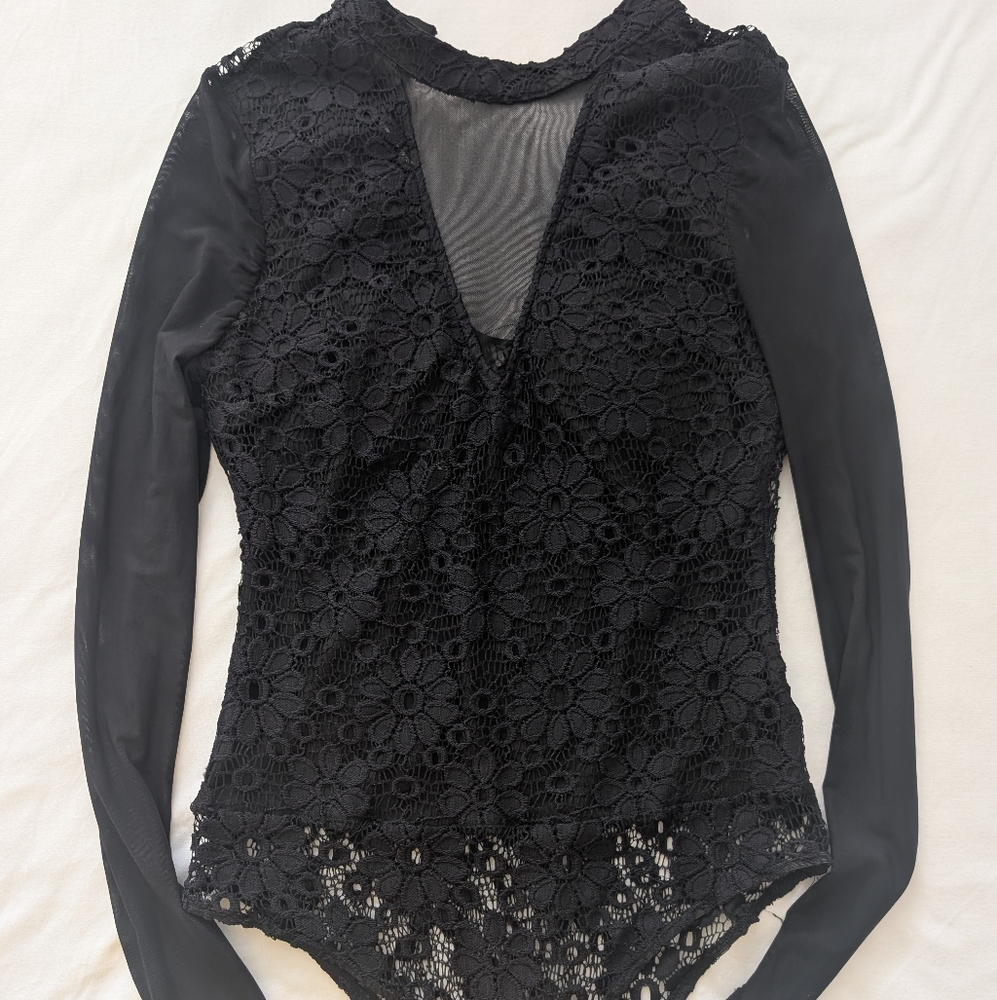 Black Lace Bodysuit